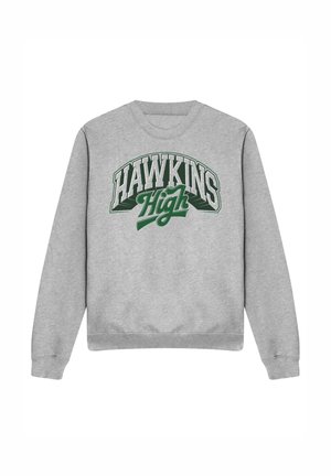 STRANGER THINGS HAWKINS HIGH LOGO - Sweatshirt - mottled light grey