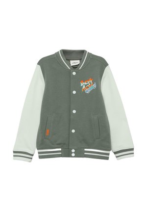 COLLEGE MIT COLOUR-BLOCKING UND PRINT - Bomberjacke - tannengrün