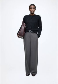 Marc O'Polo DENIM KNIT CARDIGANS LONGSLEEVE - Adīta jaka - black