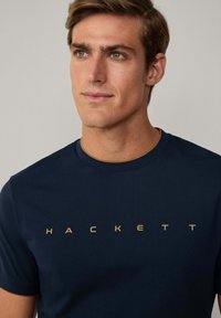 Hackett London ROYAL TIPPED TEE - Camiseta estampada - navy