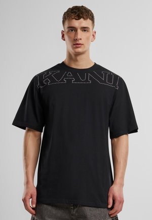 Karl Kani STUDDED RETRO - Nyomott mintás póló - black