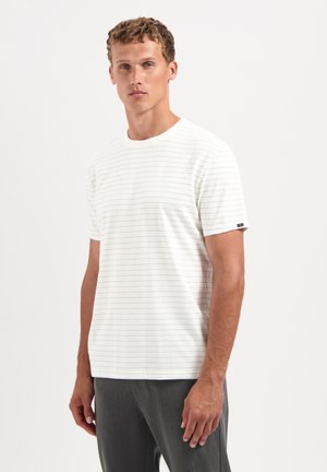 NO EXCESS STRIPED - Print T-shirt - offwhite