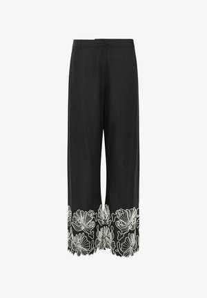 Long Tall Sally, TALL WIDE LEG TROUSERS - Broek - black