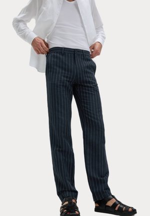 Marks & Spencer Chinos - navy stripe
