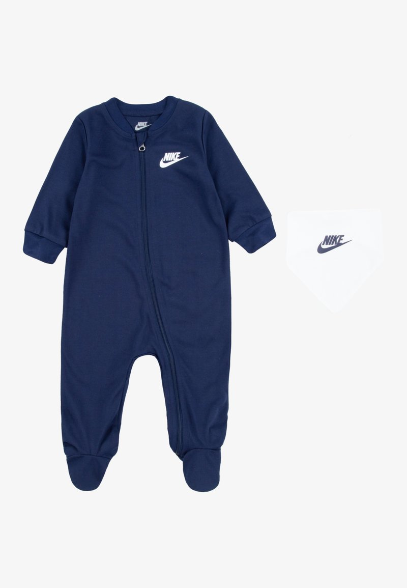 Nike Sportswear - NIKE BABY FOOTED COVERALL AND BIB UNISEX SET - Salopetă - midnight navy, Extindeți