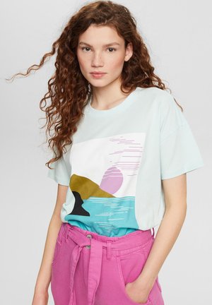 T-shirt z nadrukiem - pastel green