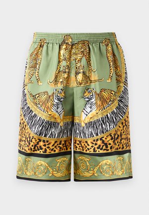 WILD CATS PRINT - Shorts - green/multi-coloured