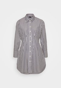 FITTED SHIRT DRESS - Skjortekjole - navy/white