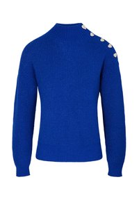 LONG-SLEEVED WITH BUTTONS - Strikkegenser - bleu electrique