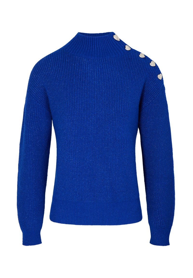 Morgan LONG-SLEEVED WITH BUTTONS - Jumper - bleu electrique/royal blue ...