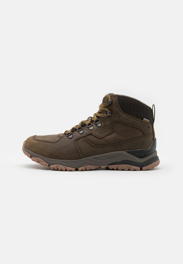 INNATE MID WP - Hiking shoes - black olive/sunflower