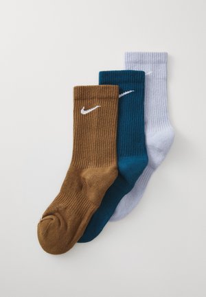 EVERYDAY PLUS CUSH CREW UNISEX 3 PACK - Sports socks - ghost(w)/blueforce(w)/mosswoodbrown(w)