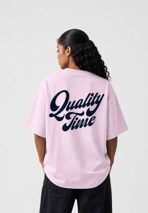 On Vacation, QUALITY TIME T-SHIRT UNISEX - Printtipaita - pink