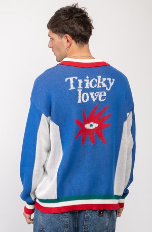 OVERSIZE TRICKY LOVE UNISEX - Svetrík - royal