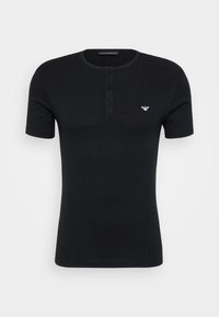 Emporio Armani SLEEVE HENLEY - Tílko - black/černá - Zalando.cz