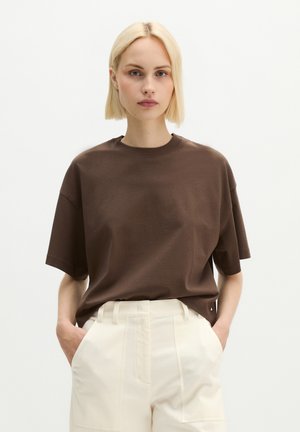 Marc O'Polo, MARC O'POLO T-SHIRT RELAXED AUS WEICHEM SINGLE JERSEY   - T-shirt basique - mossy earth