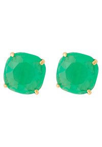 Earrings - dark green