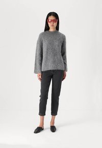 Gina Tricot BLEND SWEATER - Pulover - mid grey