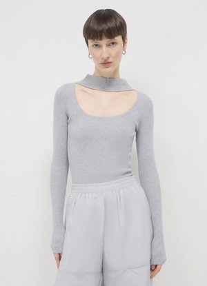 Calliope Maglietta a manica lunga - grigio perla melange