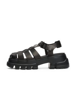 FISHERMAN - Platform sandals - black