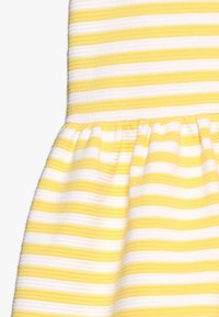 Polo Ralph Lauren STRUCTURED STRIPE - Denní šaty - signal yellow/white
