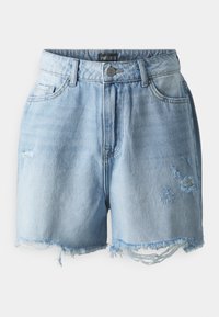 Pieces PCSUMMER DEST - Shorts di jeans - light blue