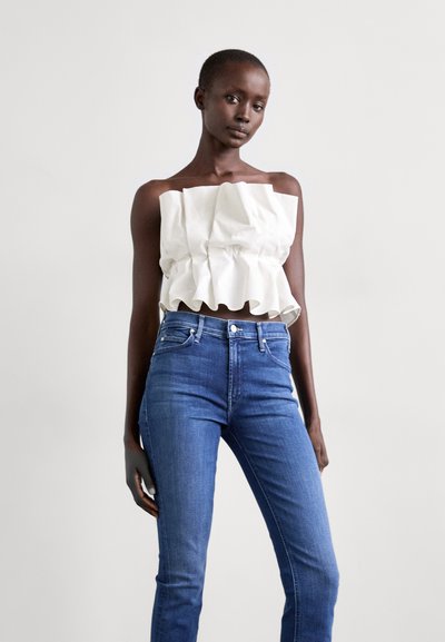 Mother THE MID RISE DAZZLER ANKLE FRAY - Jeans Skinny - blue denim