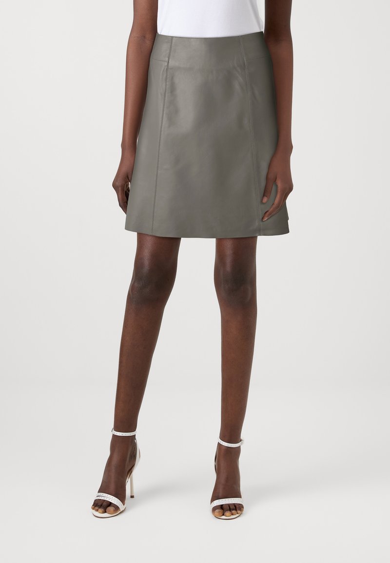 Selected Femme SLFNEW SKIRT - Odinis sijonas - steel gray