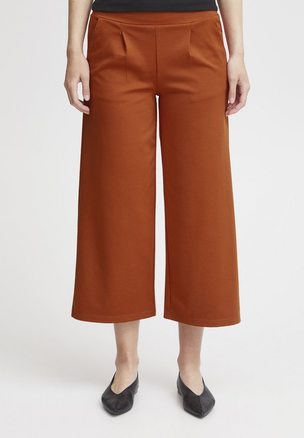 KATE SUS WIDE - Trousers - rooibos tea