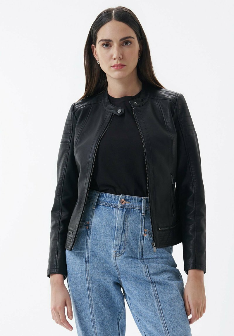 Damen Leichte Jacken | Salsa MANHATTAN Lederjacke Black/schwarz - JS37227 Damen Leichte Jacken | Salsa MANHATTAN Lederjacke Black/schwarz - JS37227