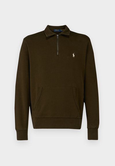 Polo Ralph Lauren LOOPBACK FLEECE QUARTER-ZIP SWEATSHIRT - Ikdienas džemperis - dark loden
