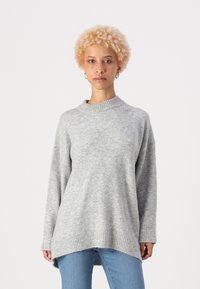 ONLY Petite ONLSILJA LOOSE PULLOVER - Maglione - light grey