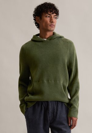 PULLOVER LONGSLEEVE - Φούτερ με κουκούλα - swamp green