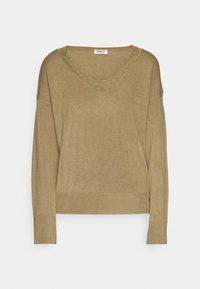 ONLSUNNY V-NECK - Pullover - Khaki