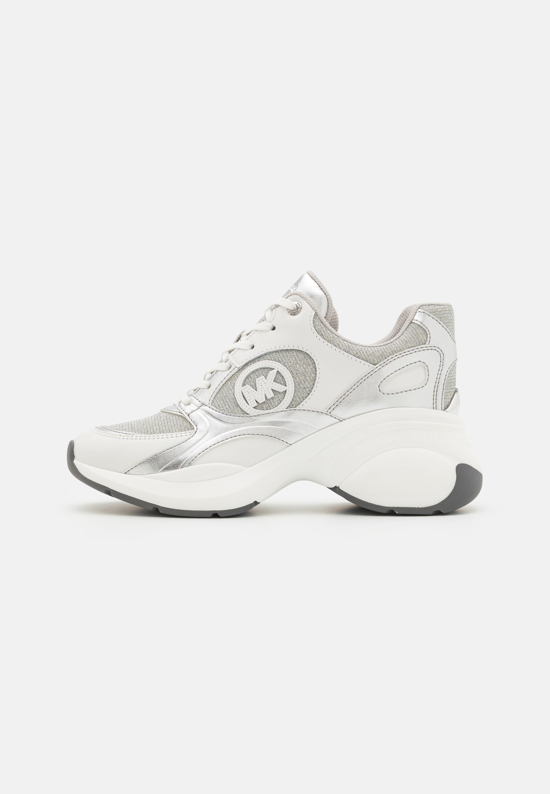 Zapatillas Zapatos Plateados Michael Kors Sneakers Michael Kors Wilma Plata  EB