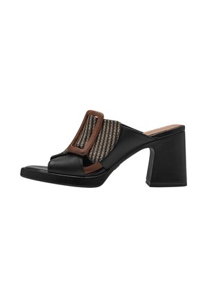 Tamaris Heeled mules - black comb