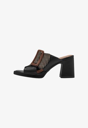 Mules à talons - black comb