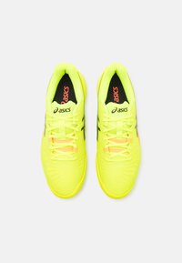 ASICS GEL-RESOLUTION 9 CLAY - Teniso bateliai molio dangos kortams - safety yellow/black