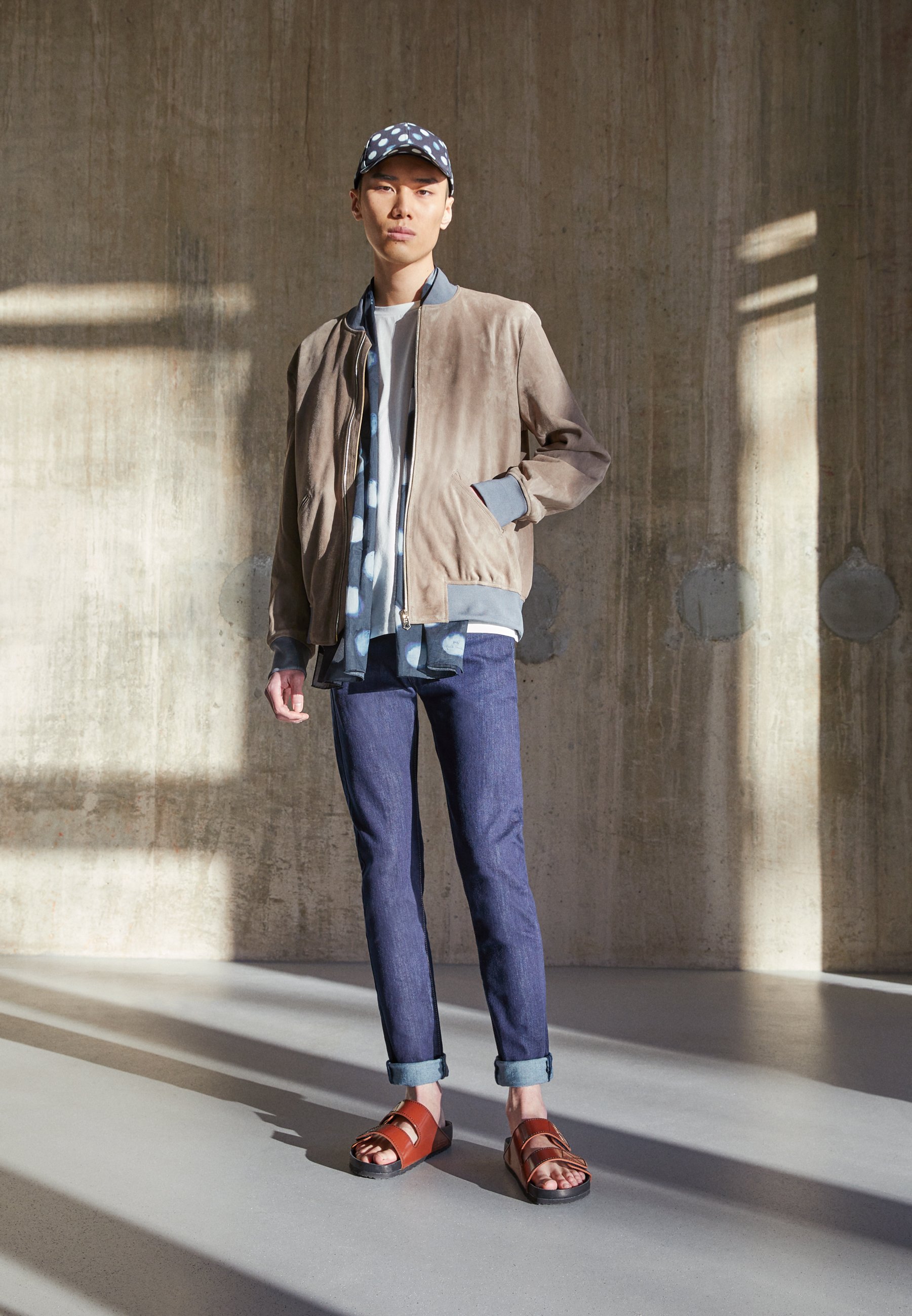 Paul Smith BOMBER JACKET - Chaqueta de cuero - brown/marrón - Zalando.es