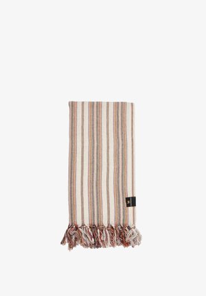 Serviette de plage - orange beige grey