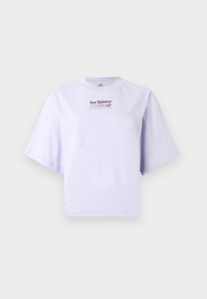 New Balance, TRACKSIDE RELAXED - T-shirt imprimé - smoked violet