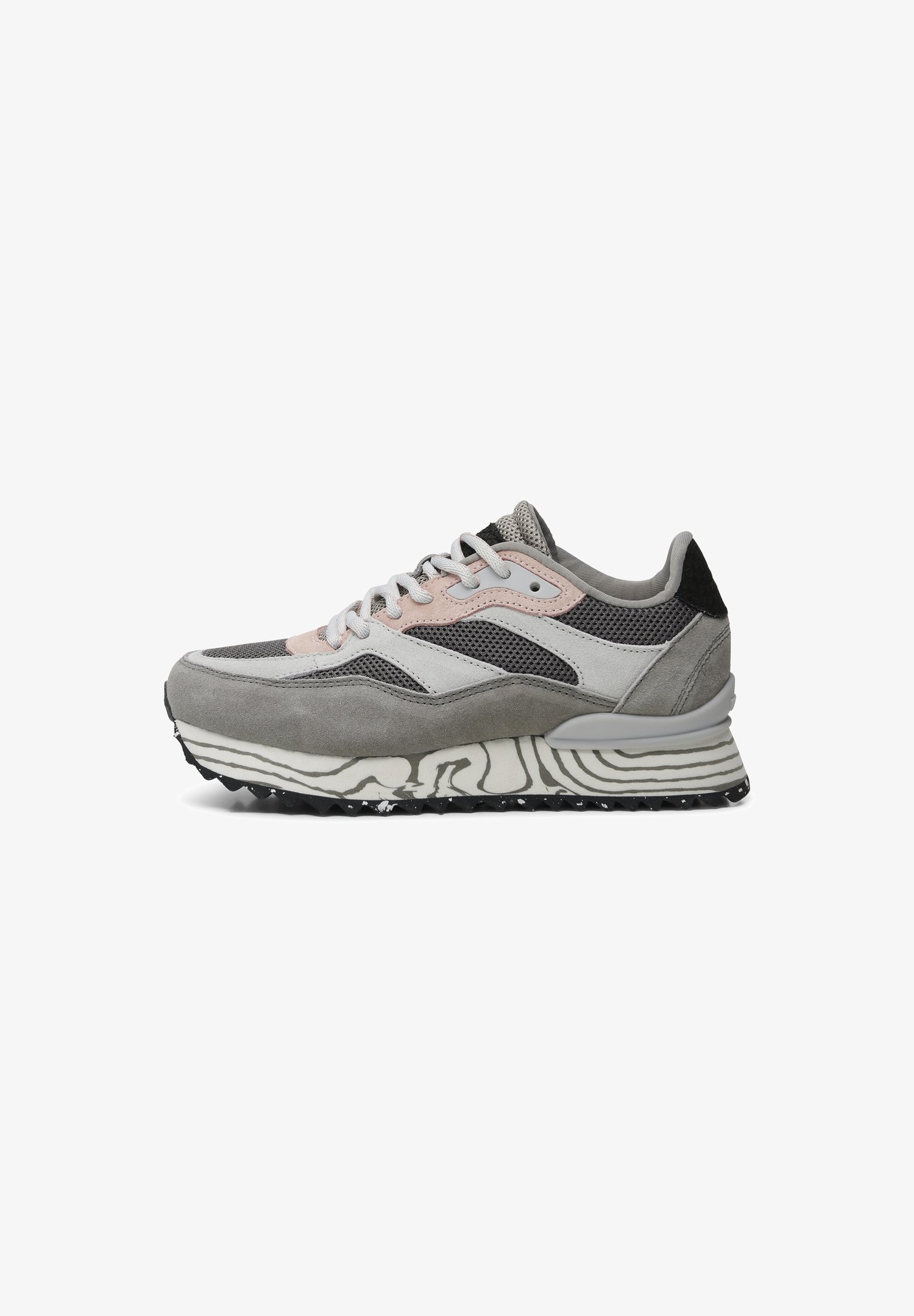 Woden Sophie Marble Sneakers voor dames, donkergrijs, 39 EU Woden Sophie Marble Sneakers voor dames, donkergrijs, 39 EU