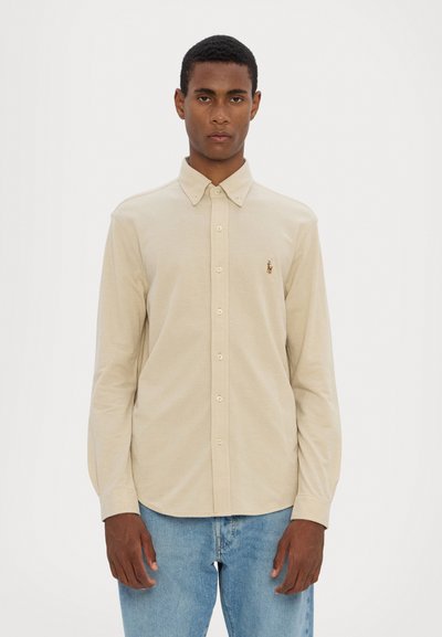 Polo Ralph Lauren KNIT OXFORD SHIRT - Ing - coastal beige