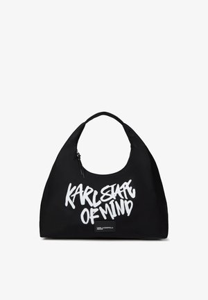 Karl Lagerfeld Jeans, KLJ SLOUCHY TOTE QUOTE PRINT - Τσάντα χειρός - black