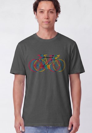 watapparel, FAHRRÄDER - Print T-shirt - anthracite