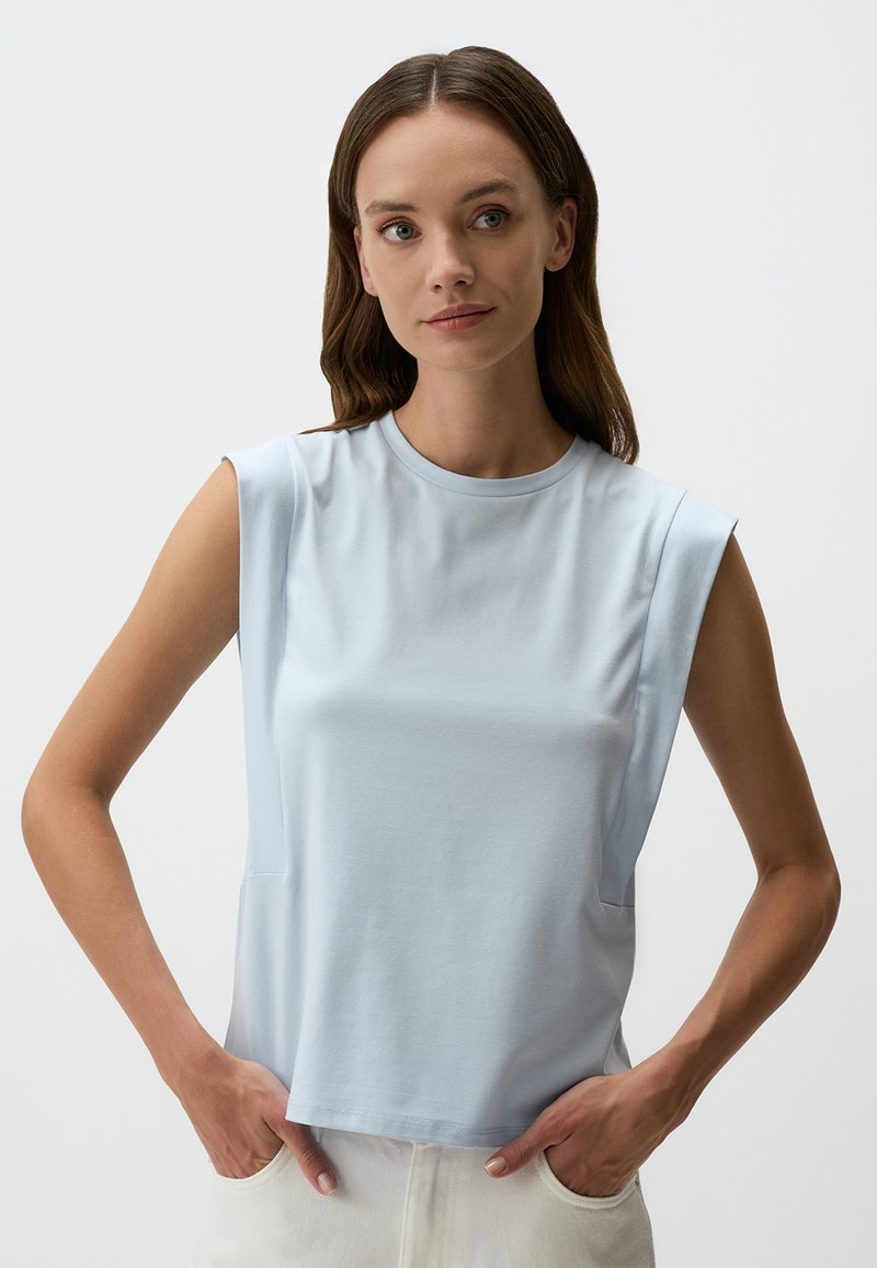 Jimmy Key CREW-NECK - T-shirt basic - light blue