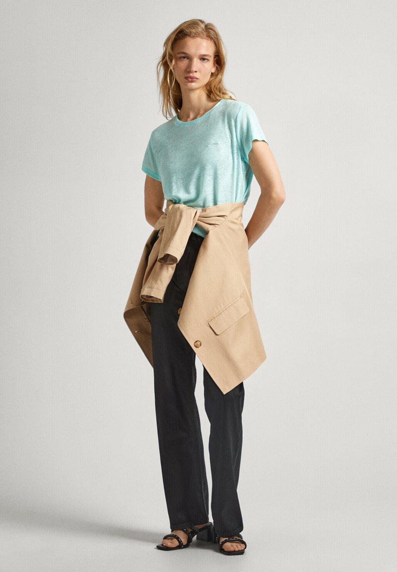 Pepe Jeans T-shirt basic blauw Pepe Jeans T-shirt basic blauw