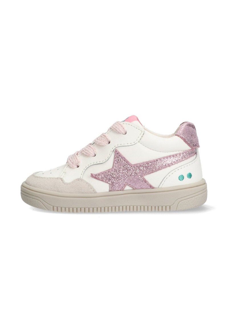BunniesJR - MAARTJE MELLOW - Babyschoenen - wit roze, Vergroten