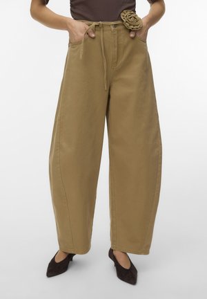 KAITLIN BARREL - Wide Leg - kelp