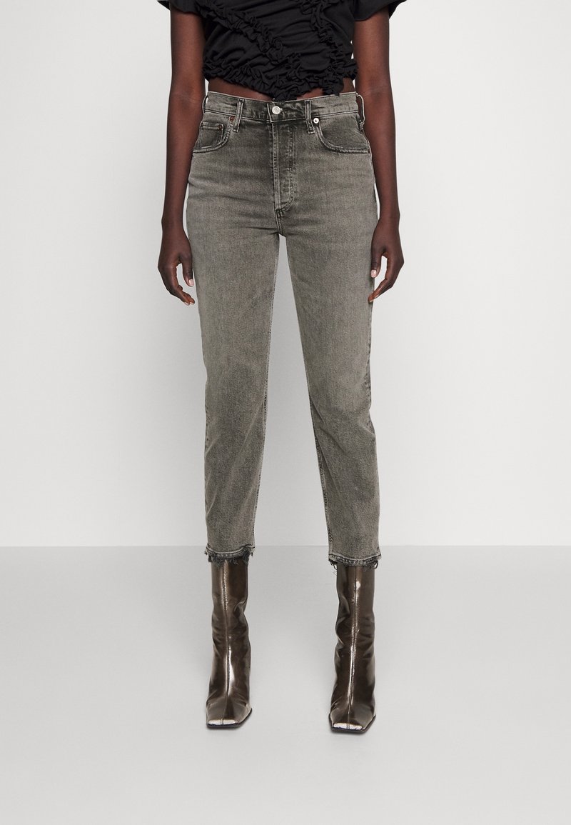 Agolde Vaqueros rectos - dark grey